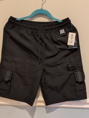 S. Men's Black Utility Cargo Shorts - By State Of Crew